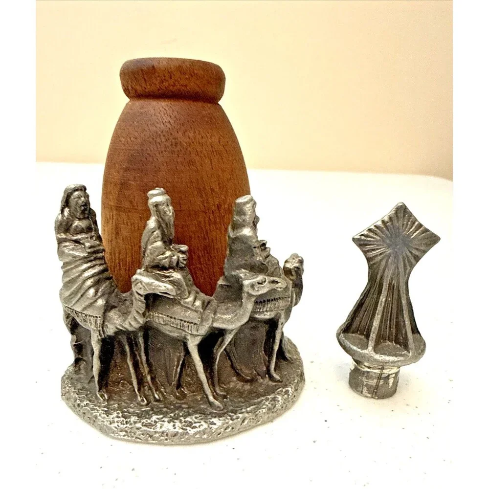 Kiefer Collectibles Mood Wood Scent Diffuser Three Wisemen Pewter Wood USA 1995